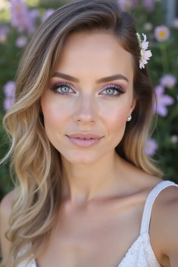 lavender bridal look inspiration