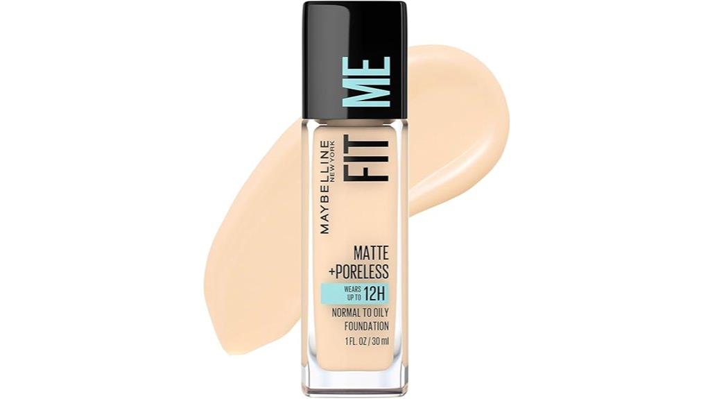 light beige matte foundation