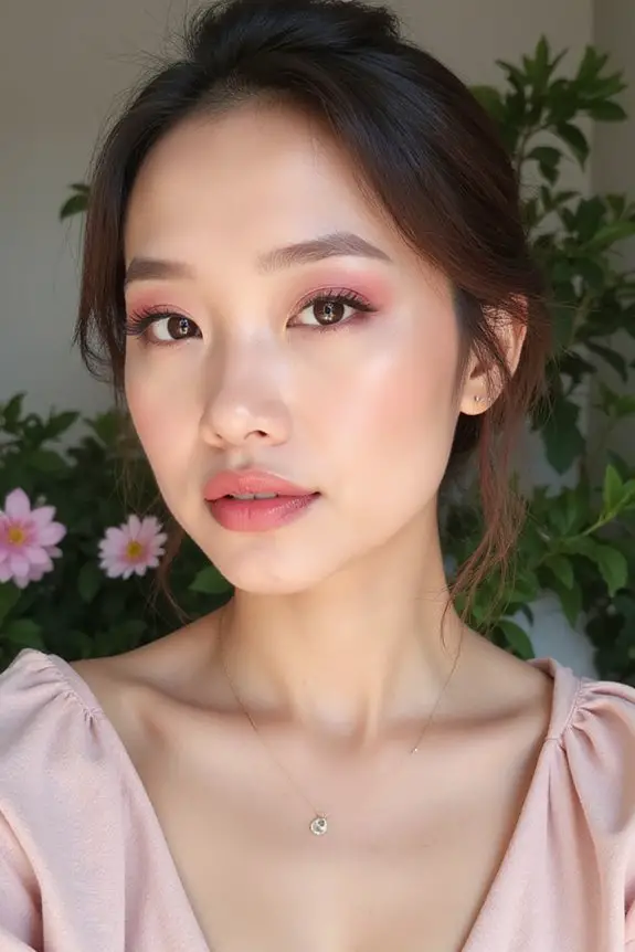 monochrome makeup for prom