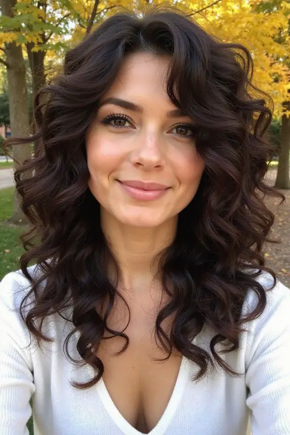 playful curly shag cut