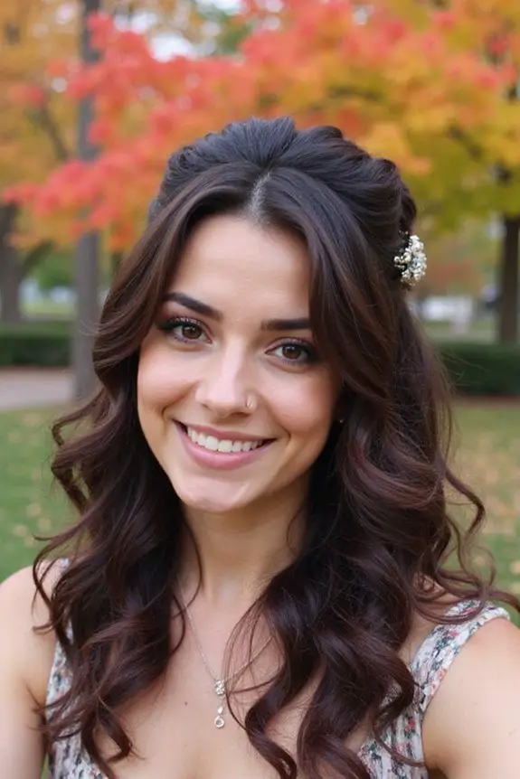 playful sophisticated curly hairstyle