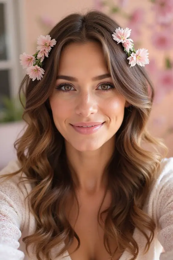 romantic loose curls hairstyle
