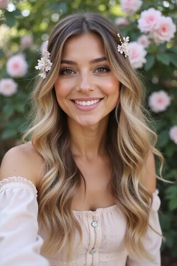 romantic loose waves hairstyle