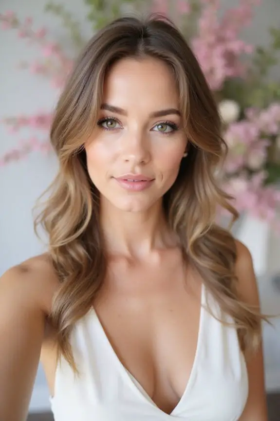 romantic rosy makeup elegance