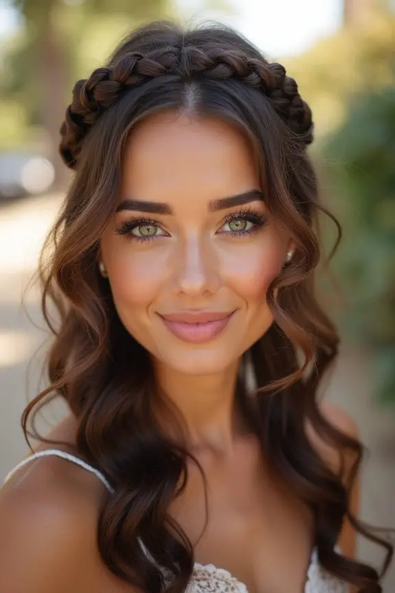 romantic soft curly braid