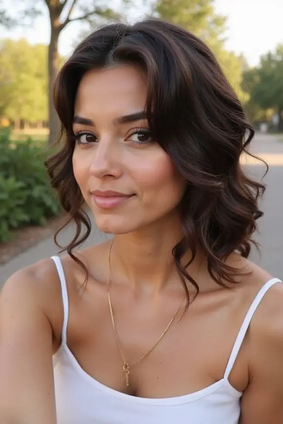 sleek elegant low bun