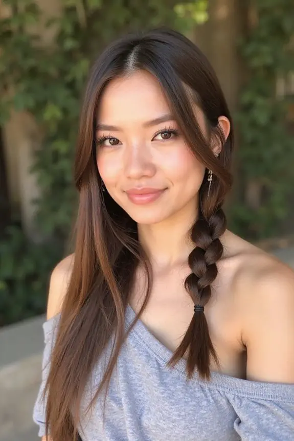 sleek fishtail braid tutorial