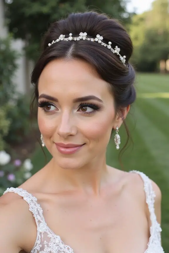 sleek high bun elegance