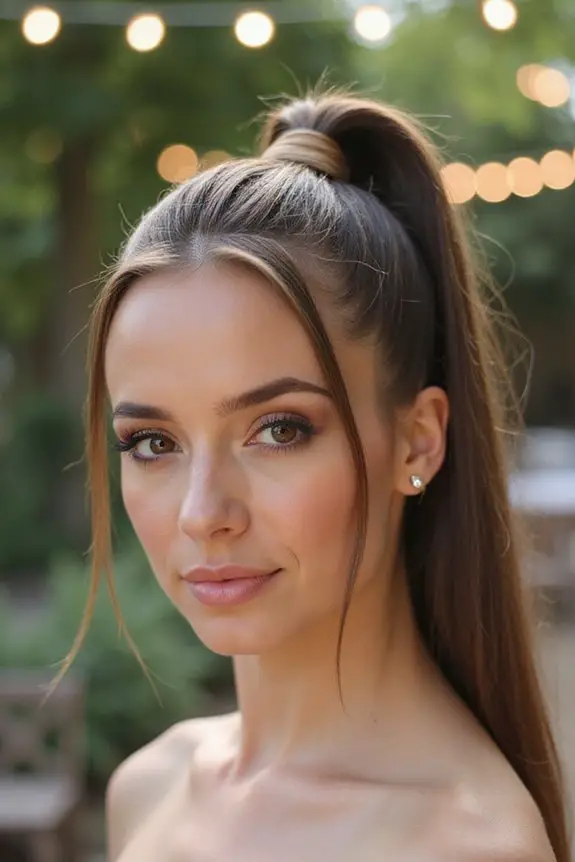 sleek high ponytail tutorial