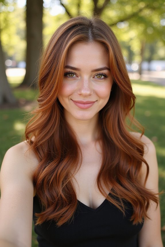 sleek straight hair waves