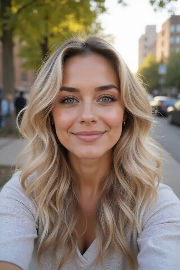 soft bouncy ash blonde curls