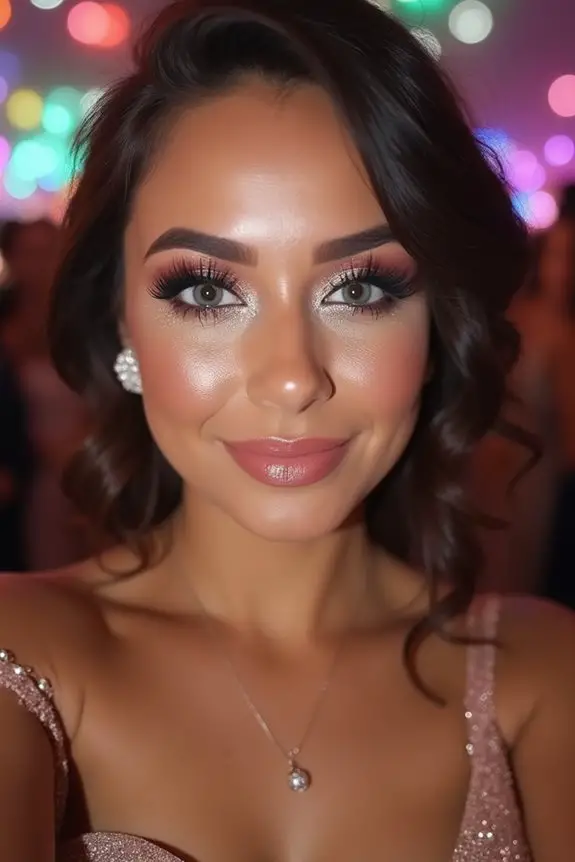 sparkle glam radiant finish