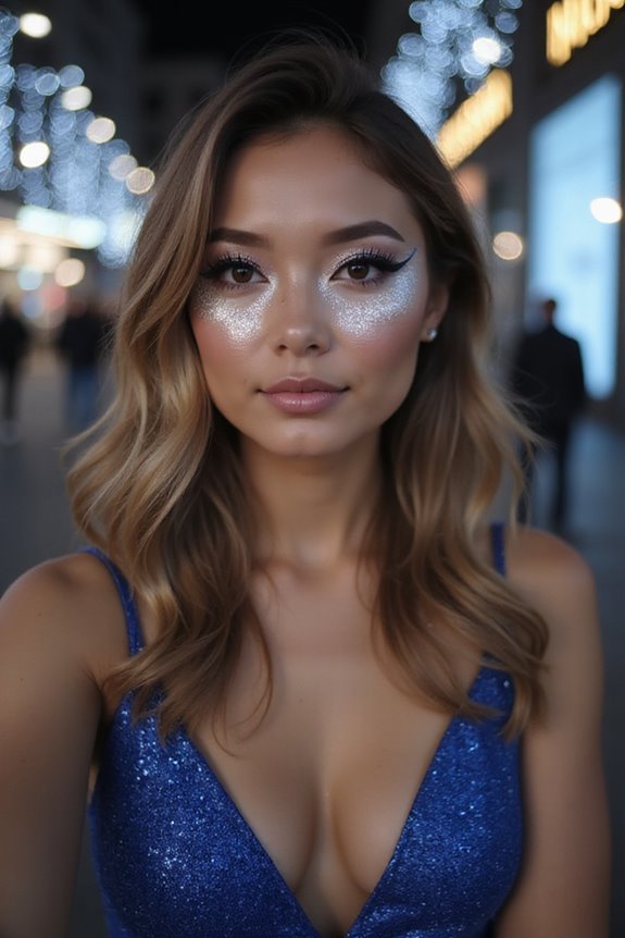 stunning shimmering silver look