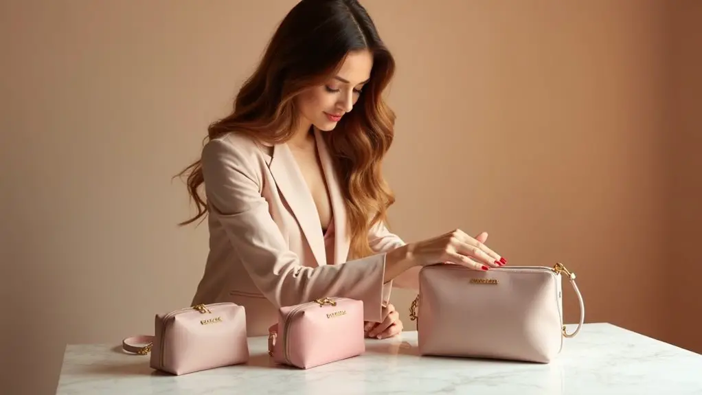 stylish organized makeup bags