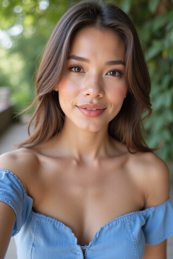 subtle glow with nude tones