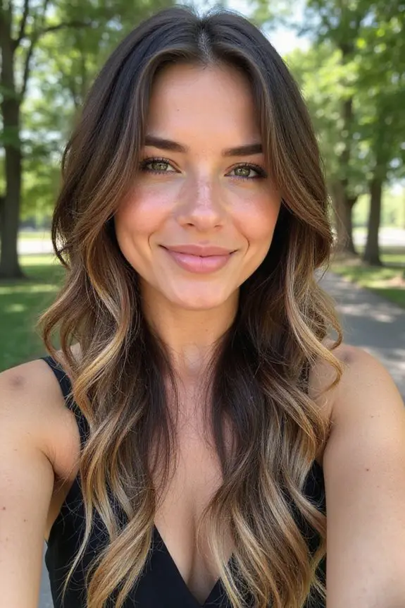 sun kissed blonde hair highlights