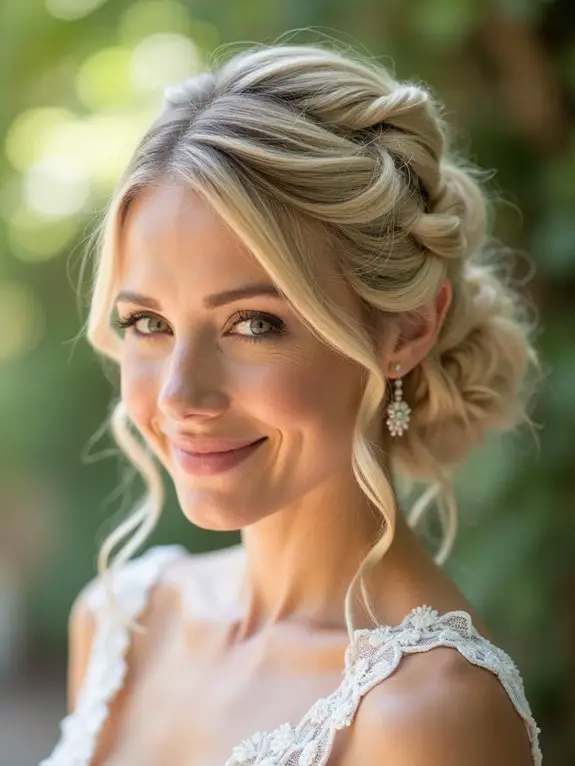 timeless elegant bridal hairstyle