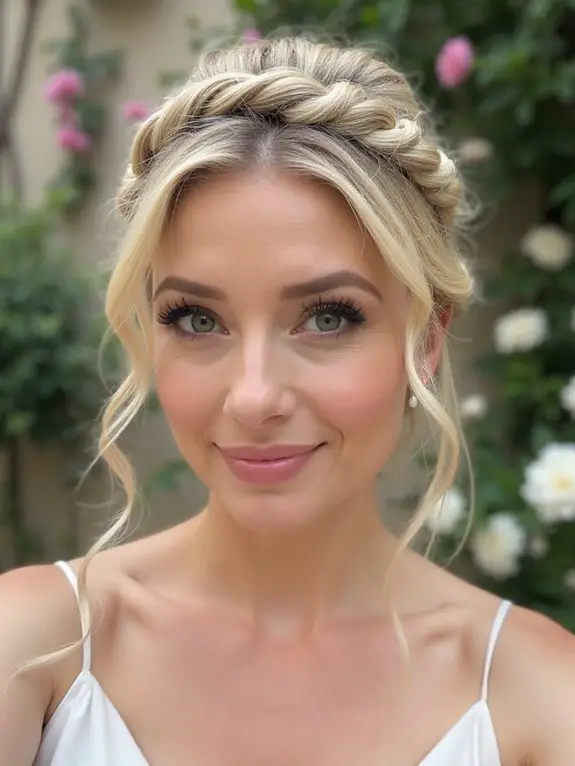timeless elegant bridal updo