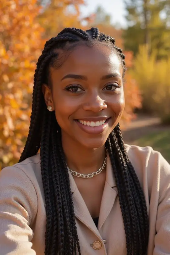 timeless elegant cornrow hairstyle