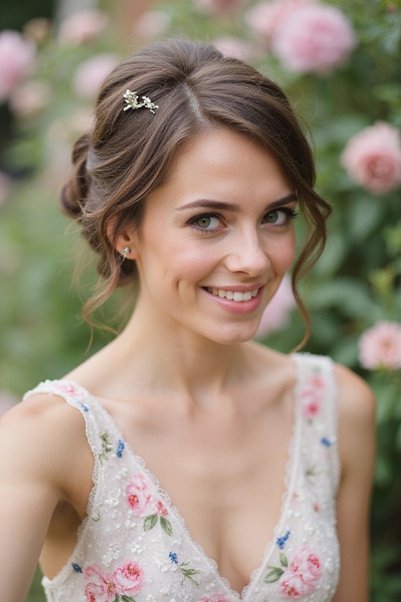 timeless elegant outdoor hairstyle