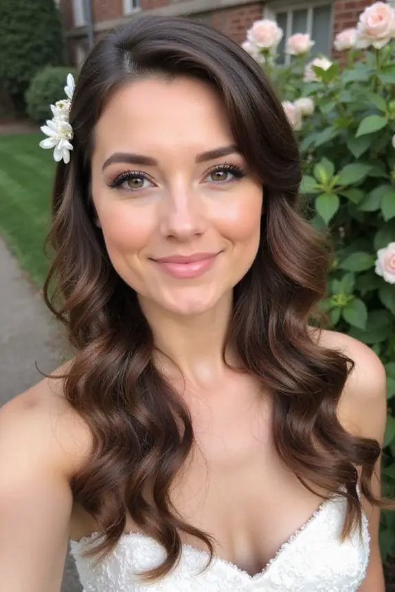 timeless glamorous wedding hairstyle