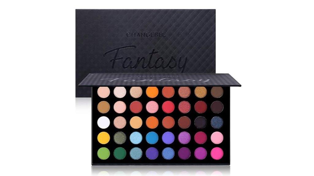 vibrant colorful eyeshadow collection