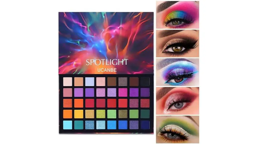 vibrant eyeshadow color palette