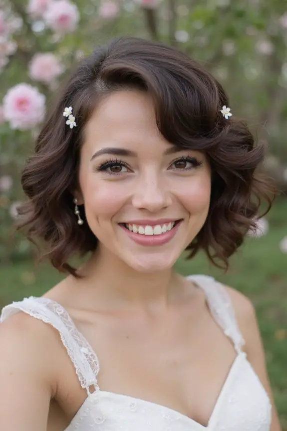vintage curly bob elegance