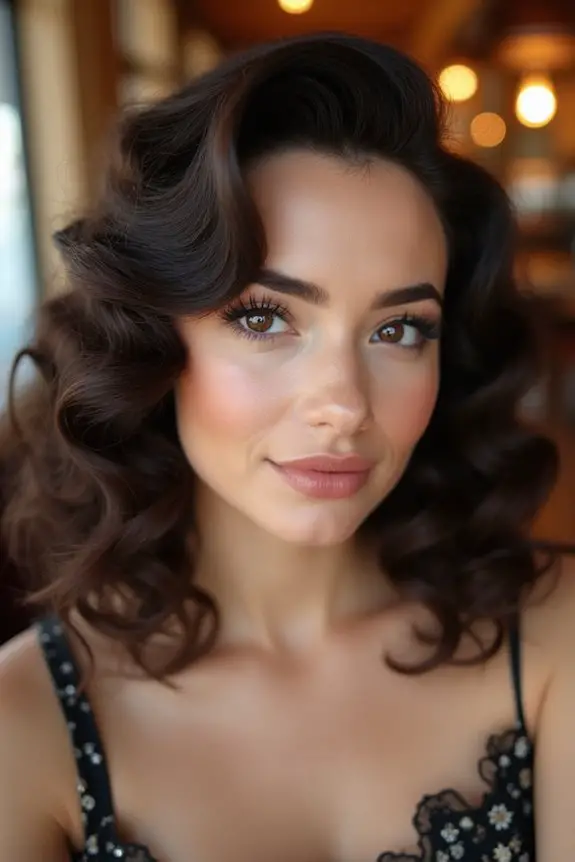 vintage elegance with waves