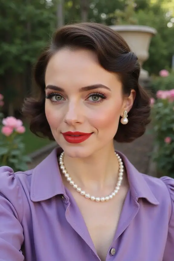 vintage glam with bold colors