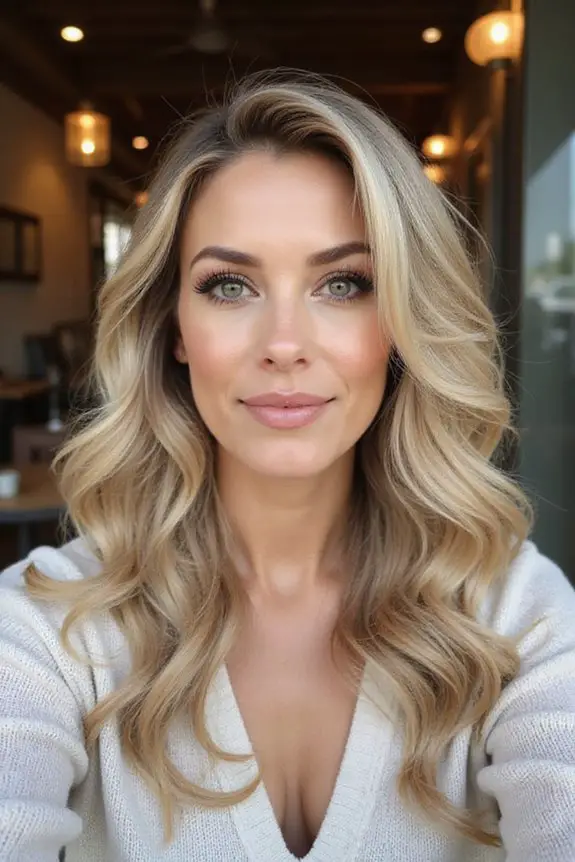 voluminous blowout for glamour