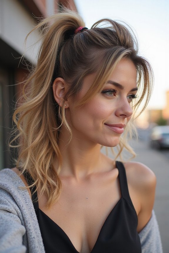 voluminous messy ponytail techniques
