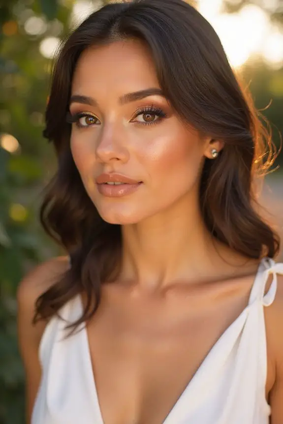 warm gold and bronze glamour