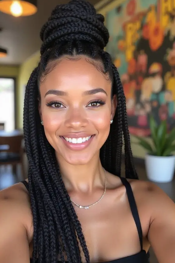zigzag cornrow hairstyle trends